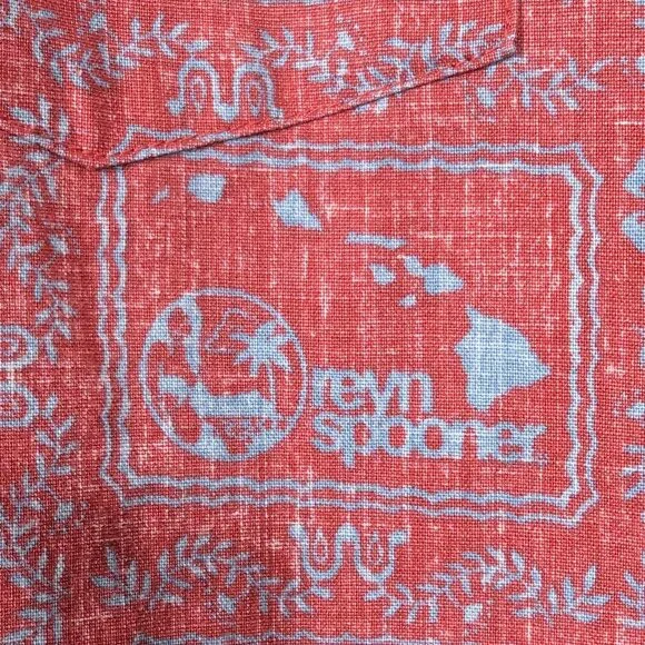 Reyn Spooner Short Sleeve Button Down Hawaiian Shirt 60th anniversary - Size L - Picture 7 of 10